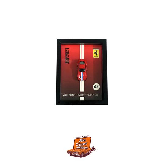 3D Car Frame – Hot Wheels Ferrari 365 GTB4 Competizione – A5 Size