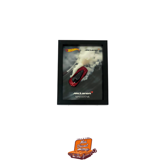 3D Car Frame – Hot Wheels McLaren Speedtail – A5 Size