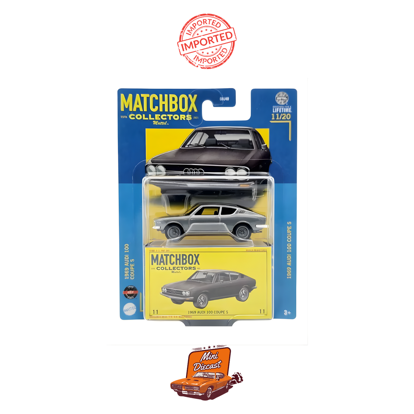 Matchbox Collectors 1969 Audi 100 Coupe S (Imported)