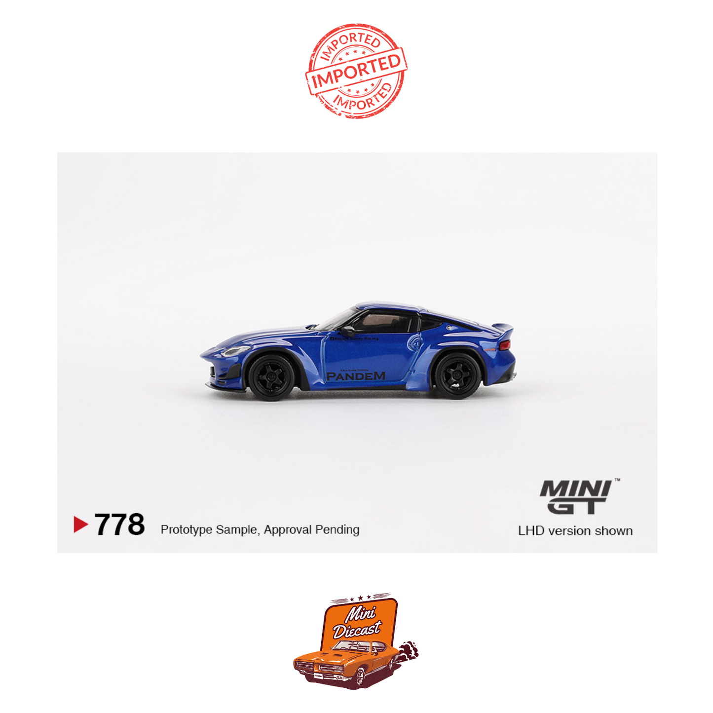 Mini GT #778 Nissan Fairlady Z Pandem (Seiran Blue) (Open Box)