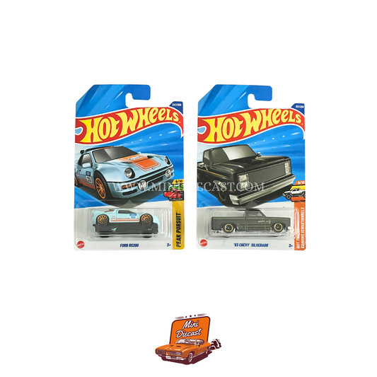 Hot Wheels Mainline (Set of 2) – Ford RS200 / ’83 Chevy Silverado