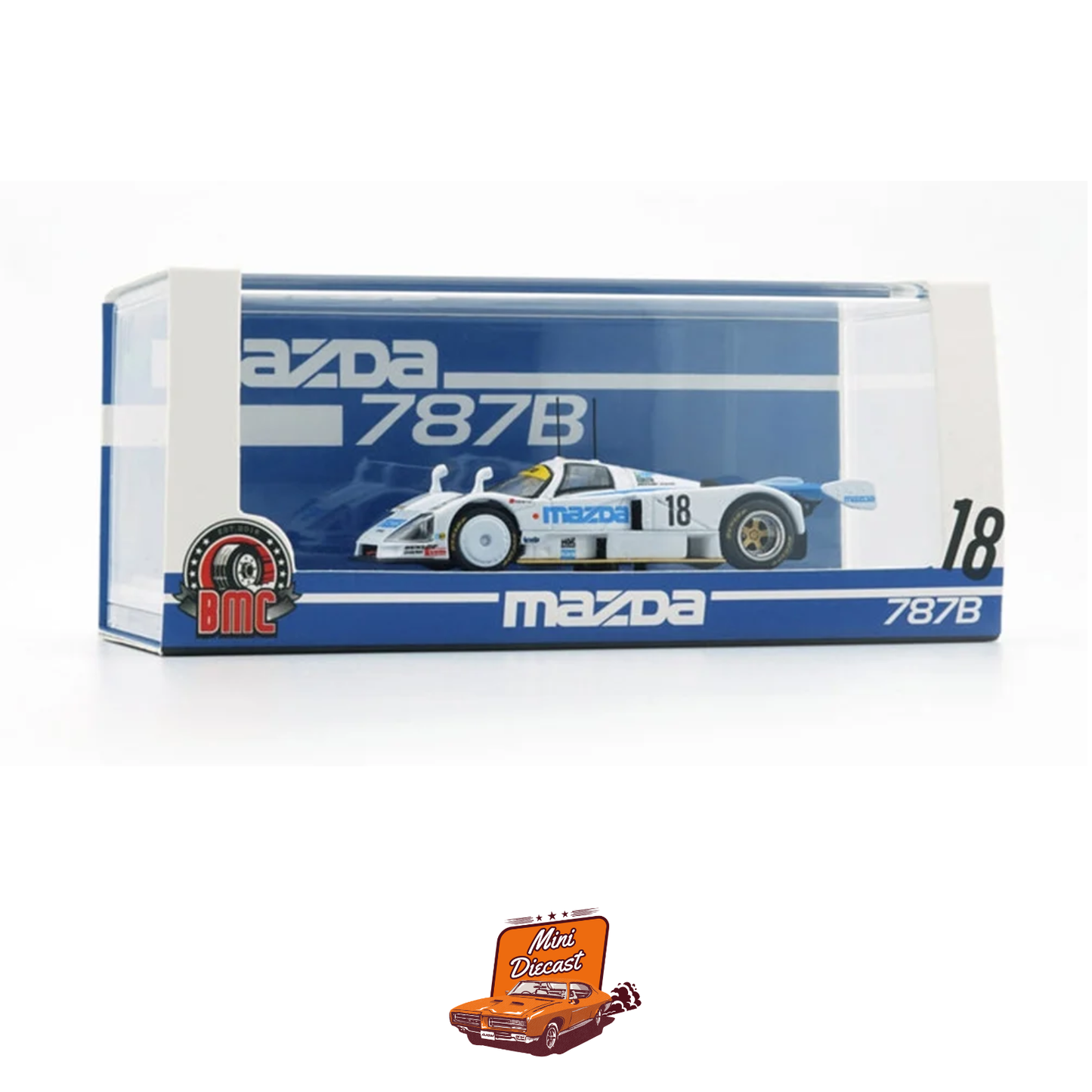 BM Creations Mazda 787B 1991 24 Hours Le Mans #18 White (Canada Exclusive) (64B0438)