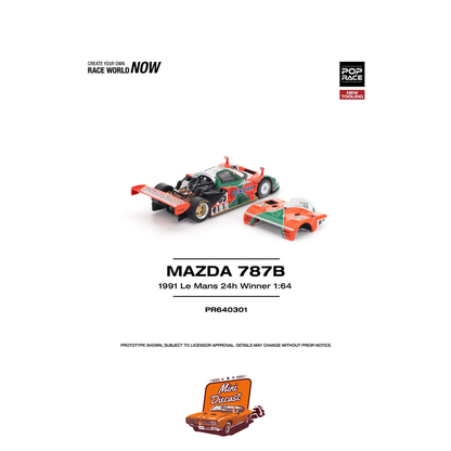 Pop Race Mazda 787B 1991 Le-Mans 24h Winner PR64-301