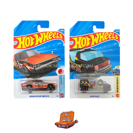 Hot Wheels Mainline (Set of 2) – Nissan Skyline 2000 GT-R / Rapid Pulse