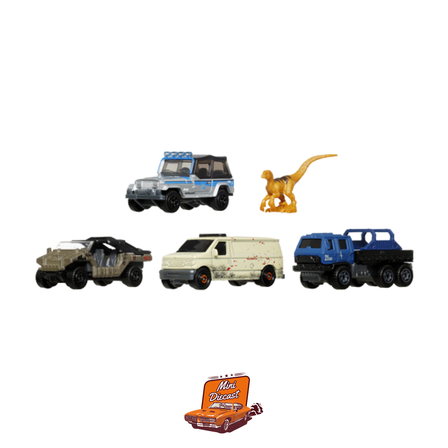 Matchbox Jurassic World 5-Pack JGL25 (Blister Mini Crack / Indian)