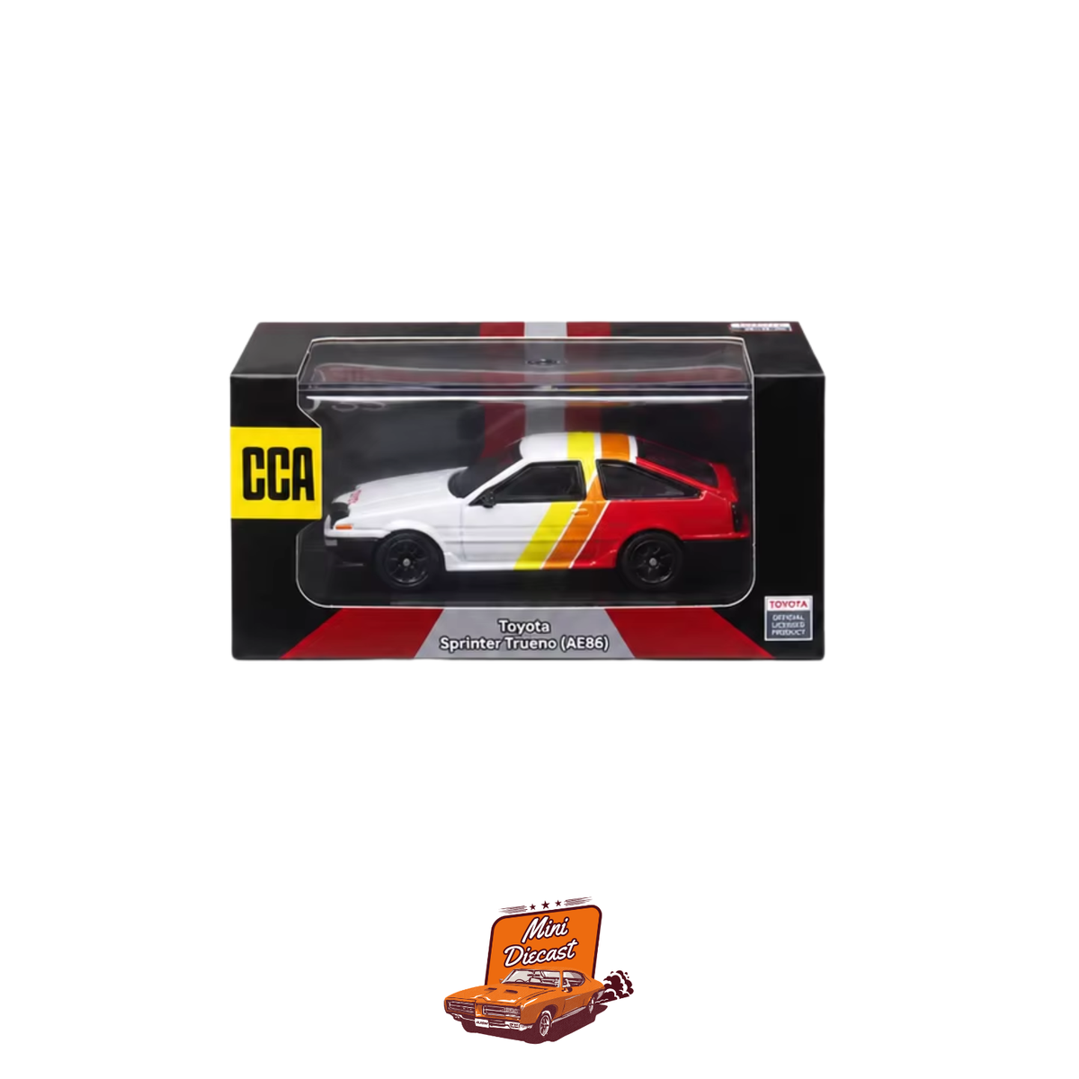CCA Toyota Sprinter Trueno (AE86) Stripes (With Acrylic Case)