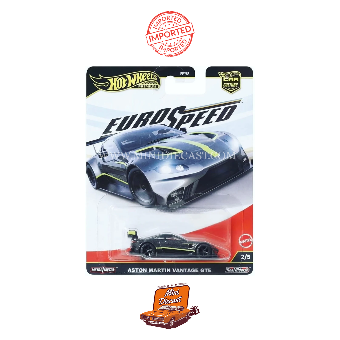 Hot Wheels Premium Car Culture – Euro Speed Set of 5 (Imported)