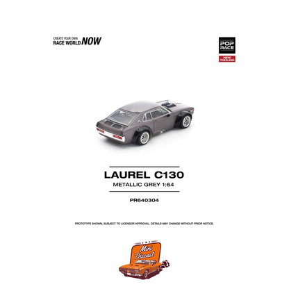 Pop Race Laurel C130 Metallic Grey PR64304