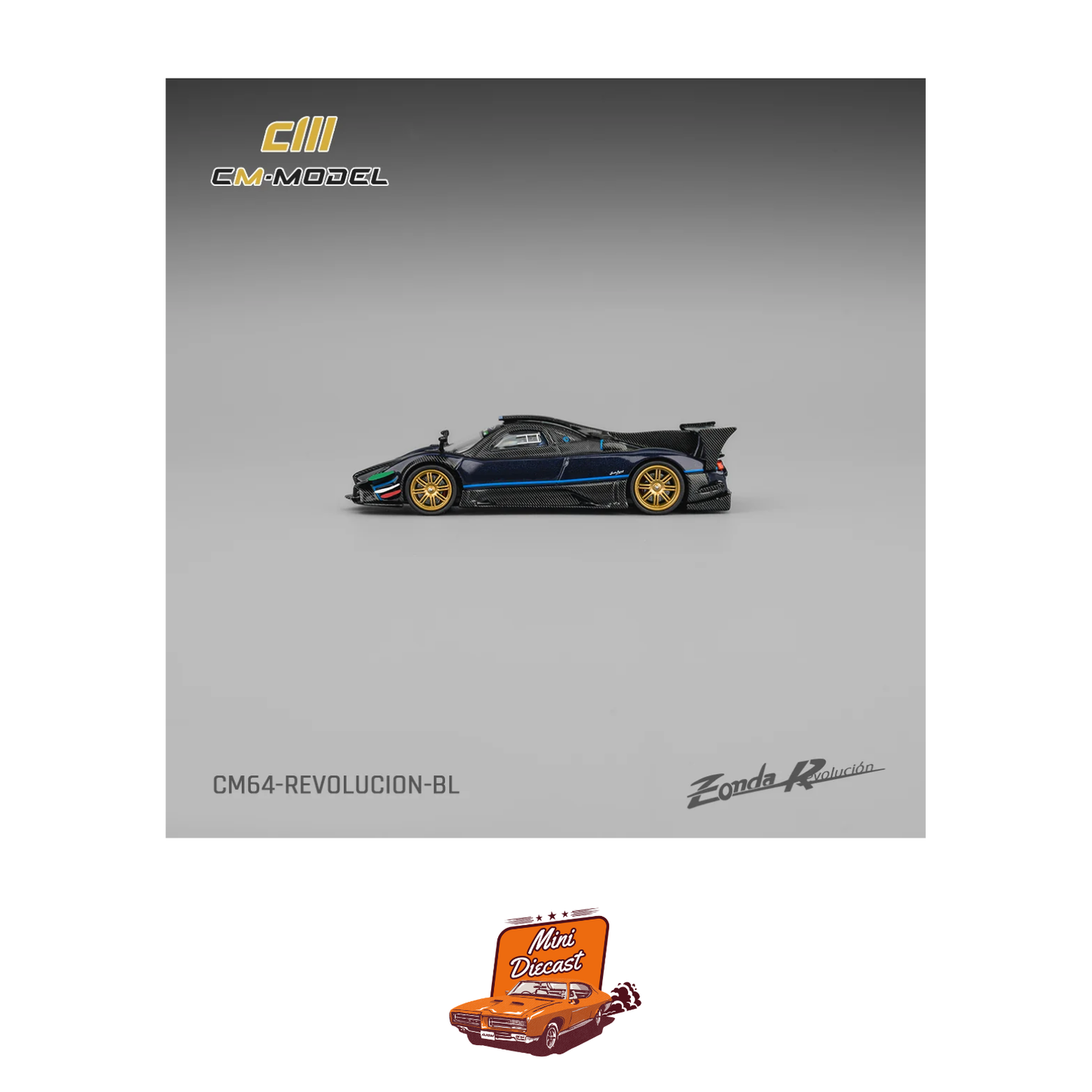 CM Model Pagani Zonda Revolucion Metallic Blue (CM64-Revolucion-BL)