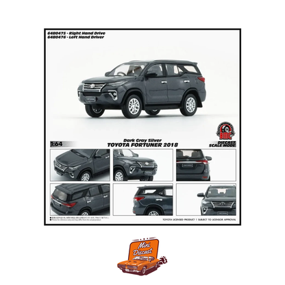 BM Creations Toyota Fortuner 2018 Dark Gray Silver (64B0475)