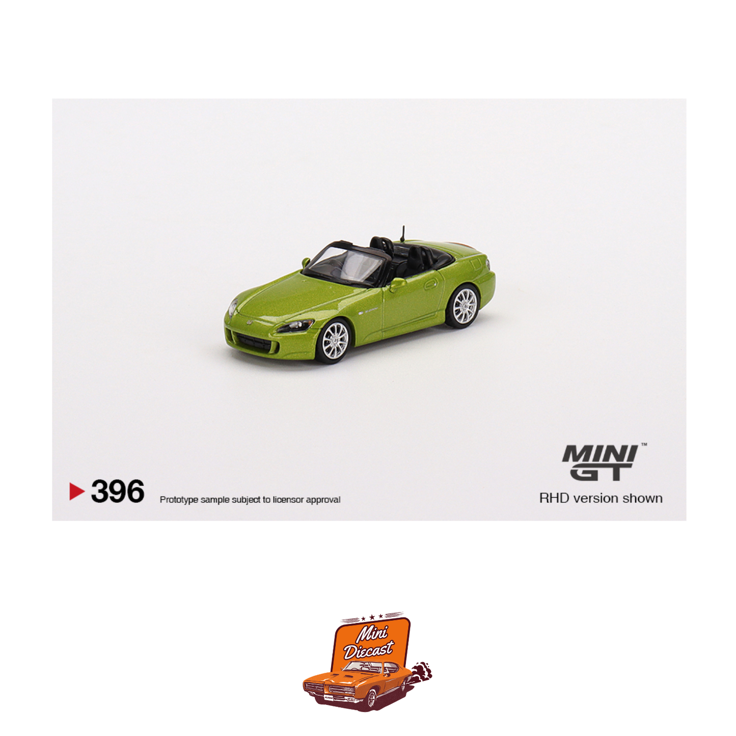Mini GT #396 Honda S2000 (AP2) Lime Green Metallic
