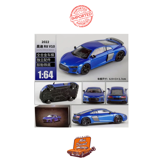 MASSDI 2022 Audi R8 V10 Coupe Performance (Blue)