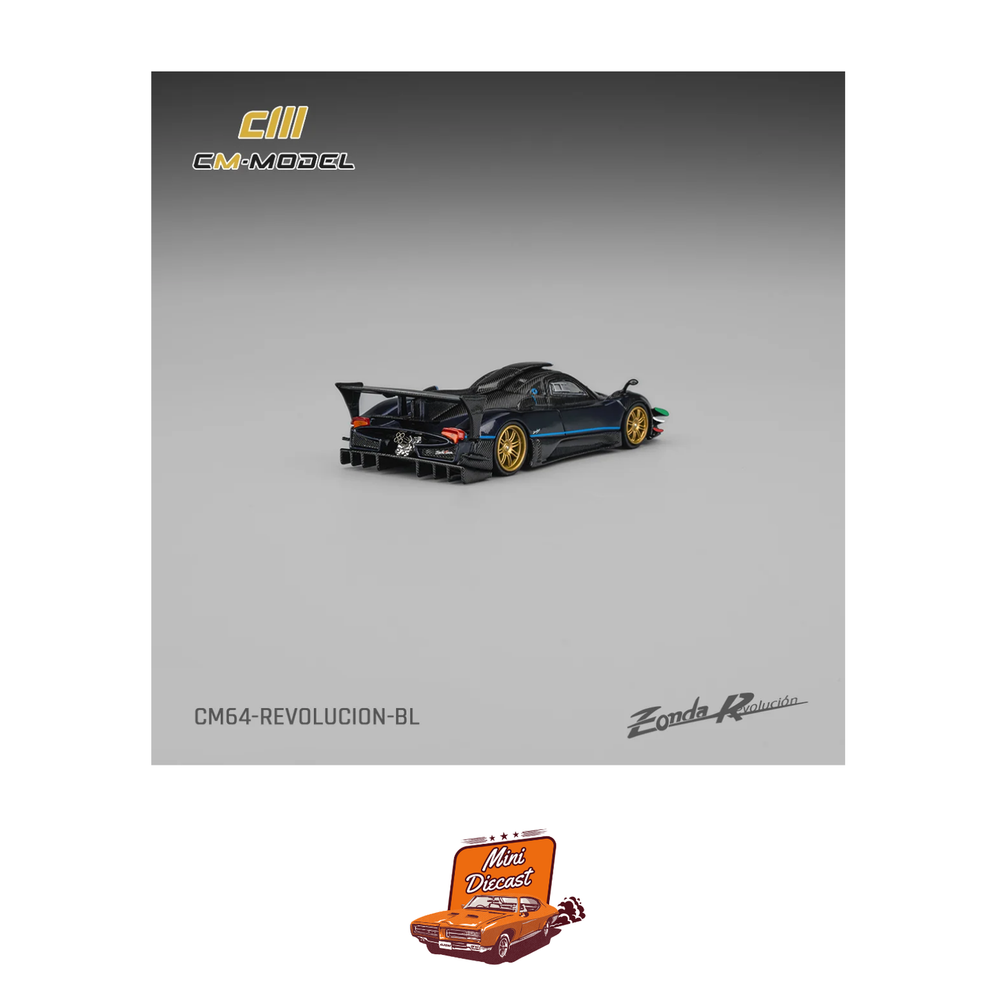 CM Model Pagani Zonda Revolucion Metallic Blue (CM64-Revolucion-BL)