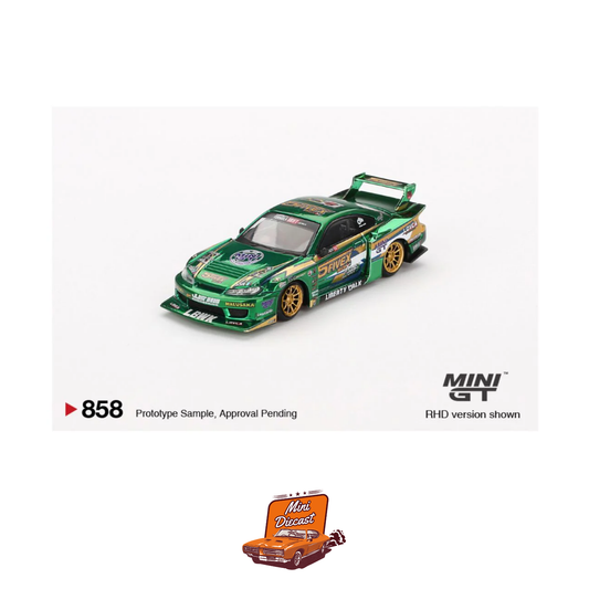 Mini GT #858 Nissan Silvia (S15) LB-Super Silhouette – LBWK 2024 Fausto Racing