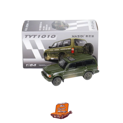 MASSDI Toyota Land Cruiser LC80 1994 (Green with Mud Effect) (TYT1010)