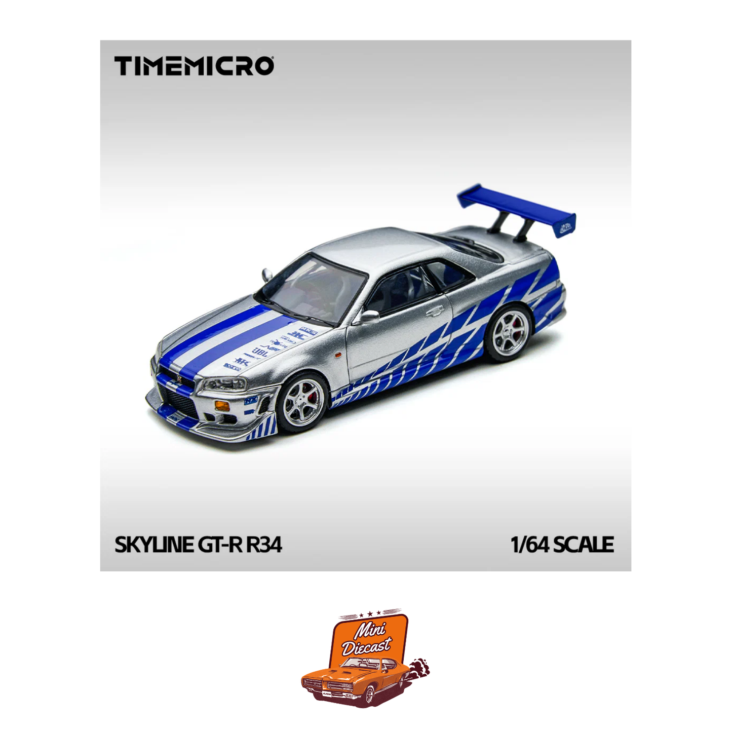 Time Micro Nissan Skyline GT-R R34 (TM800502)