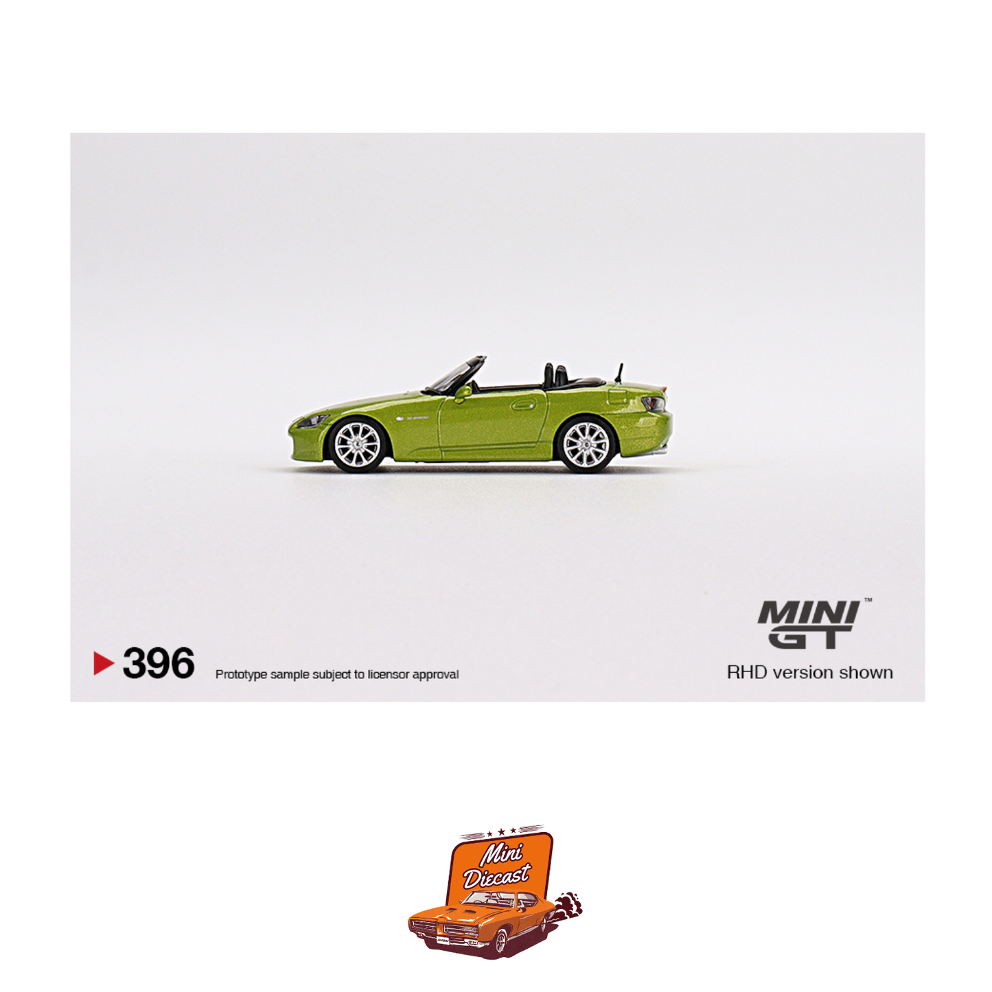 Mini GT #396 Honda S2000 (AP2) Lime Green Metallic