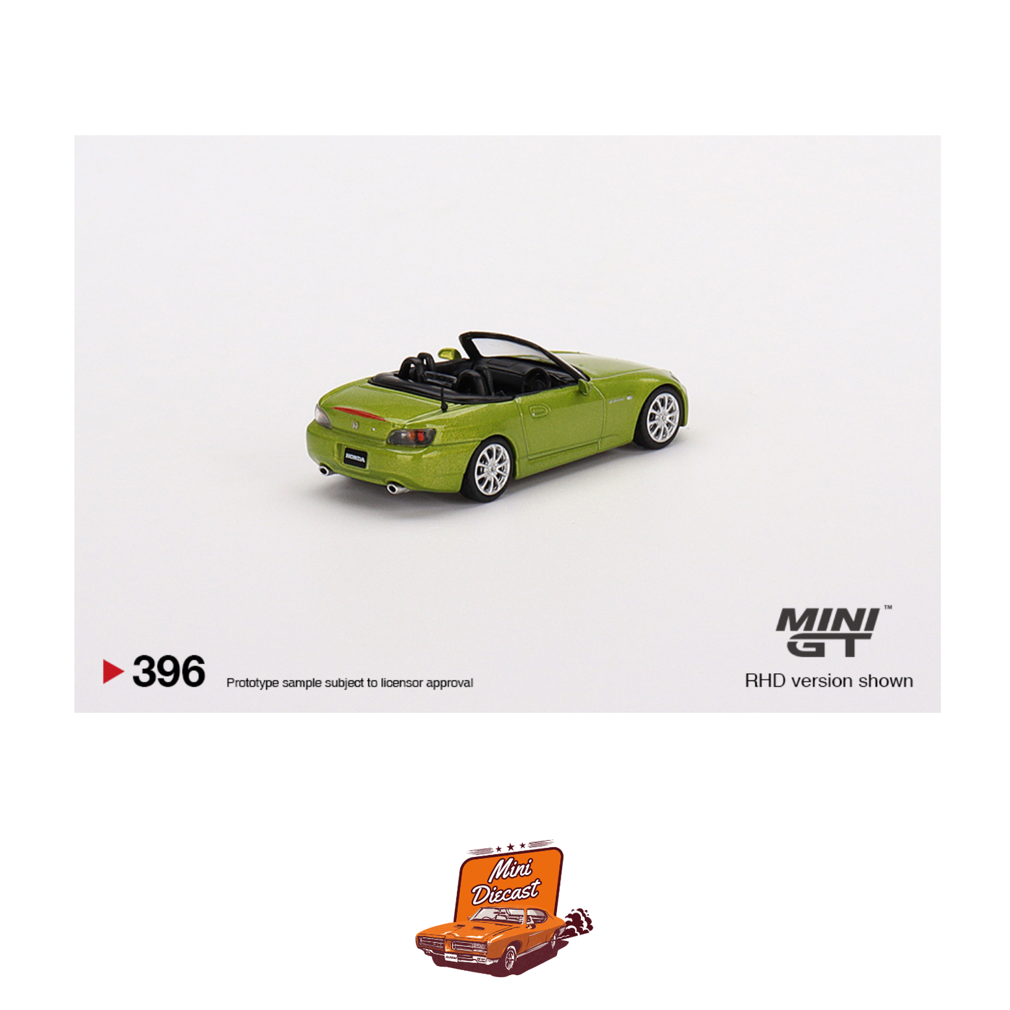 Mini GT #396 Honda S2000 (AP2) Lime Green Metallic