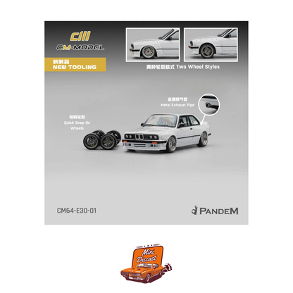 CM Model Pandem BMW M3 E30 Pearl White (CM64-E30-01)