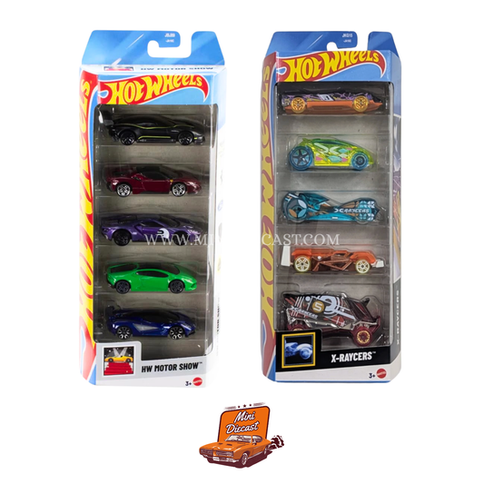 Hot Wheels 5 Pack (2x) – HW Motor Show / X-Raycers
