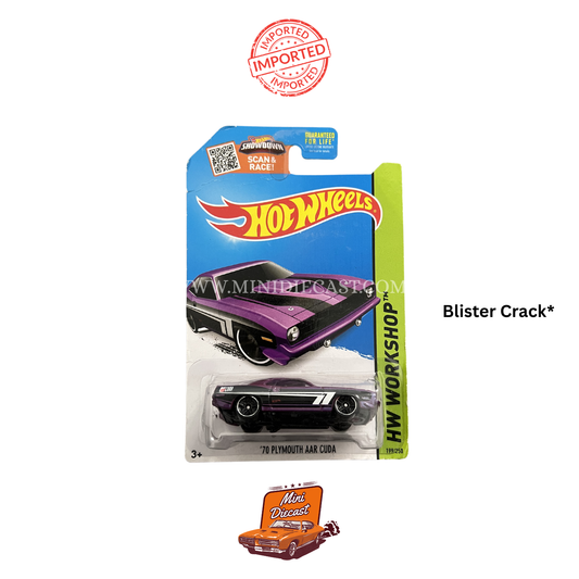 Hot Wheels Mainline – ’70 Plymouth AAR Cuda (Blister Crack) (Imported)