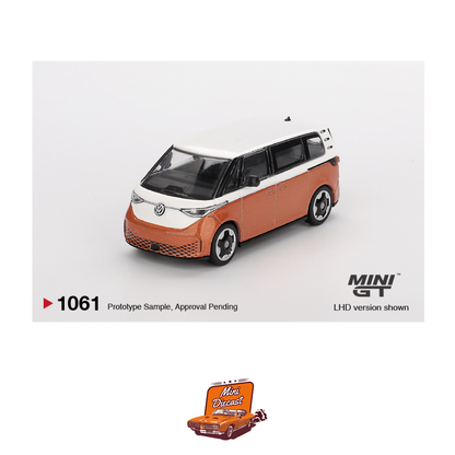 Mini GT #1061 Volkswagen ID.Buzz Candy White / Energetic Orange