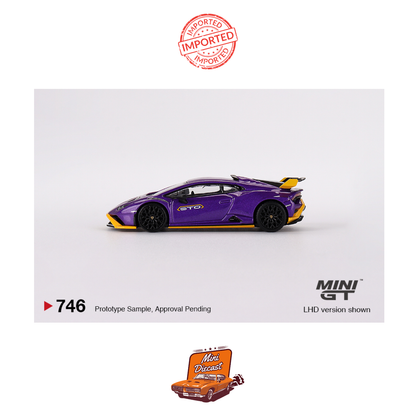 Mini GT #746 Lamborghini Huracan STO (Viola Pasifae)