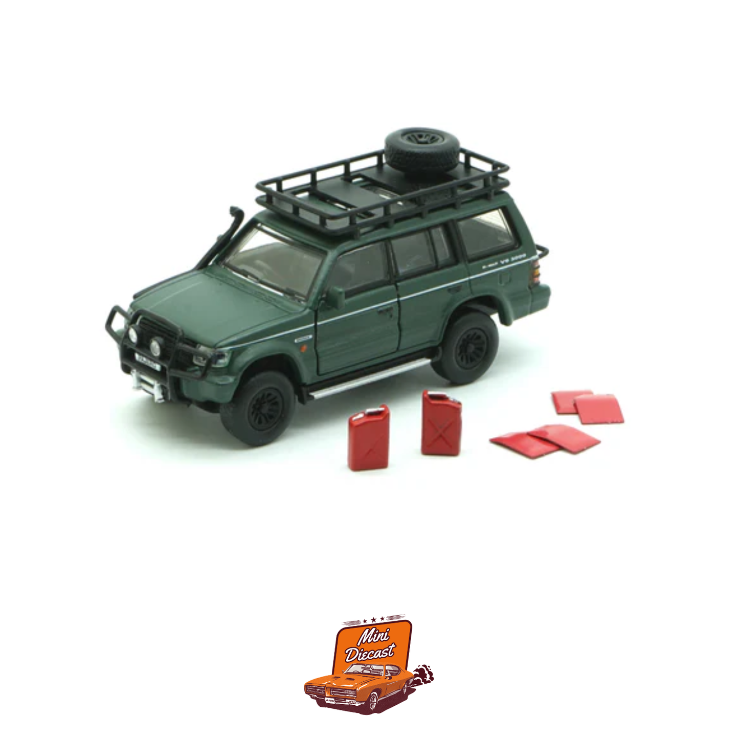 BM Creations Mitsubishi Pajero (2nd Gen) Jungle Pack Matte Green (64B0044) (Unsealed)
