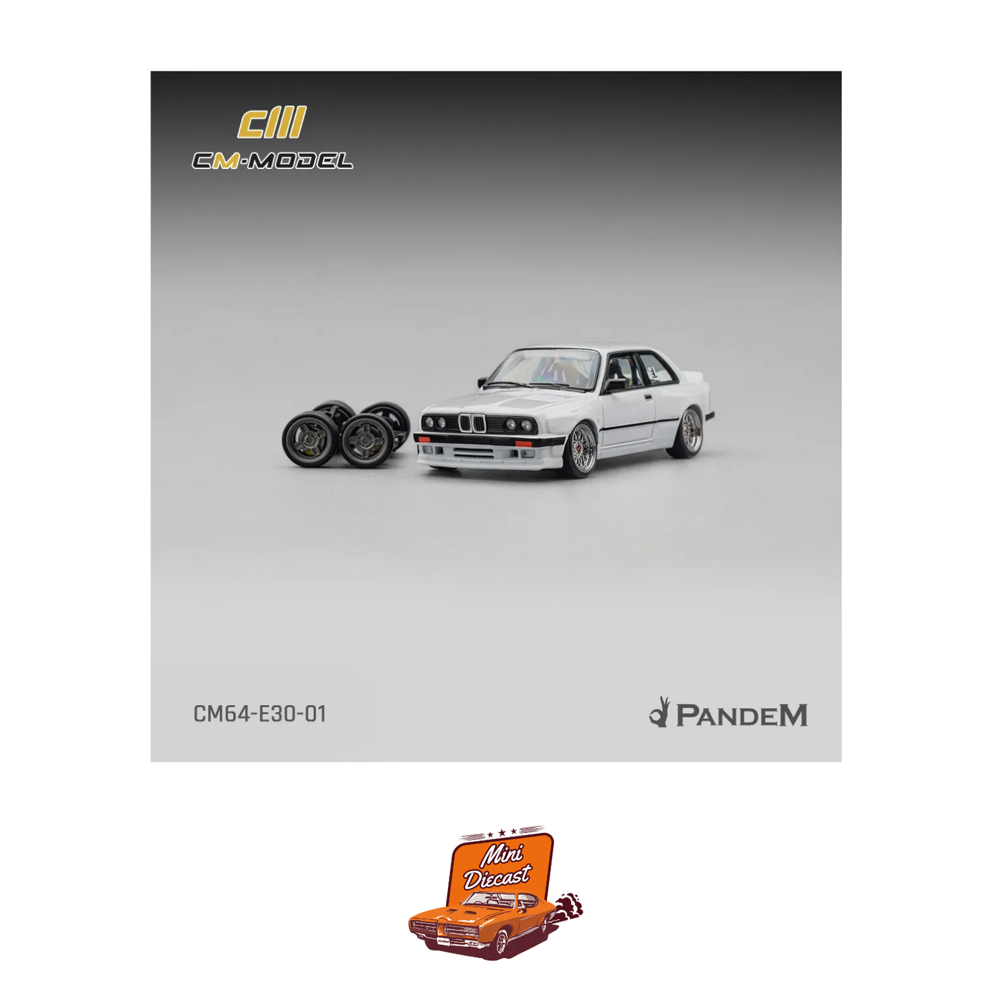 CM Model Pandem BMW M3 E30 Pearl White (CM64-E30-01)