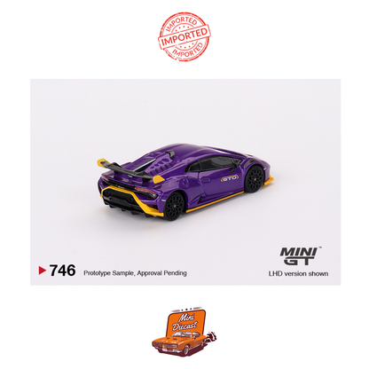 Mini GT #746 Lamborghini Huracan STO (Viola Pasifae)