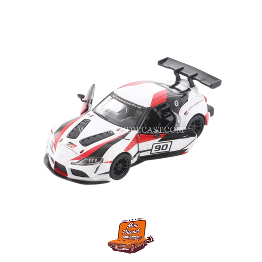 Kinsmart Toyota GR Supra Racing Concept (Printed) – 1:36 Scale White