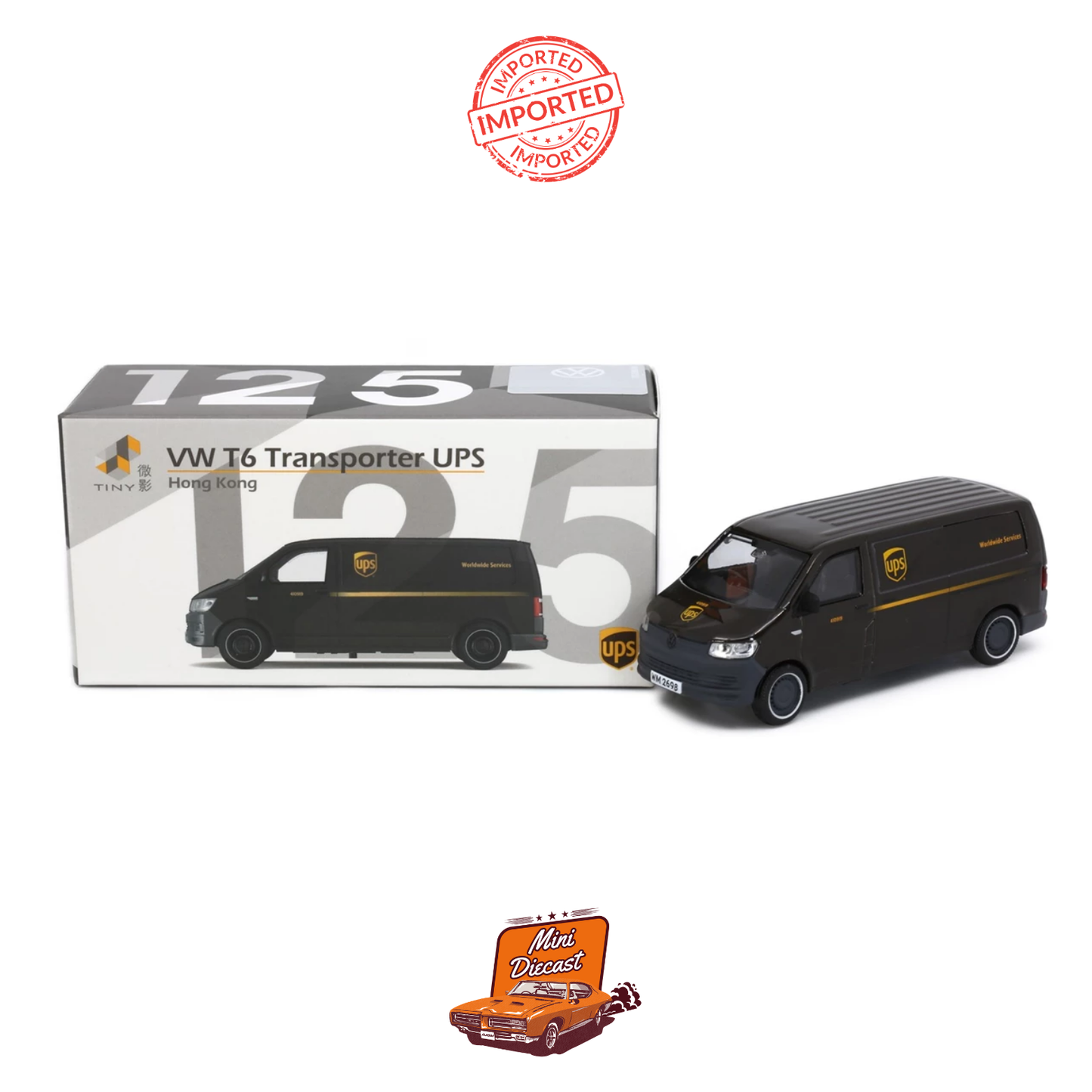 Tiny City Volkswagen T6 Transporter UPS 1:64 Scale