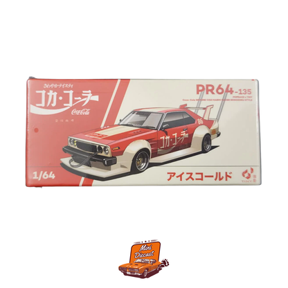 Pop Race x Tiny Coca-Cola Skyline C210 Kaido Racer Bosozoku Style PR64-135