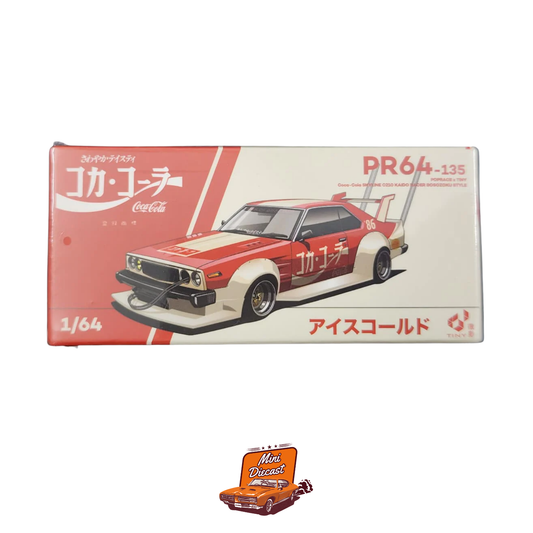 Pop Race x Tiny Coca-Cola Skyline C210 Kaido Racer Bosozoku Style PR64-135