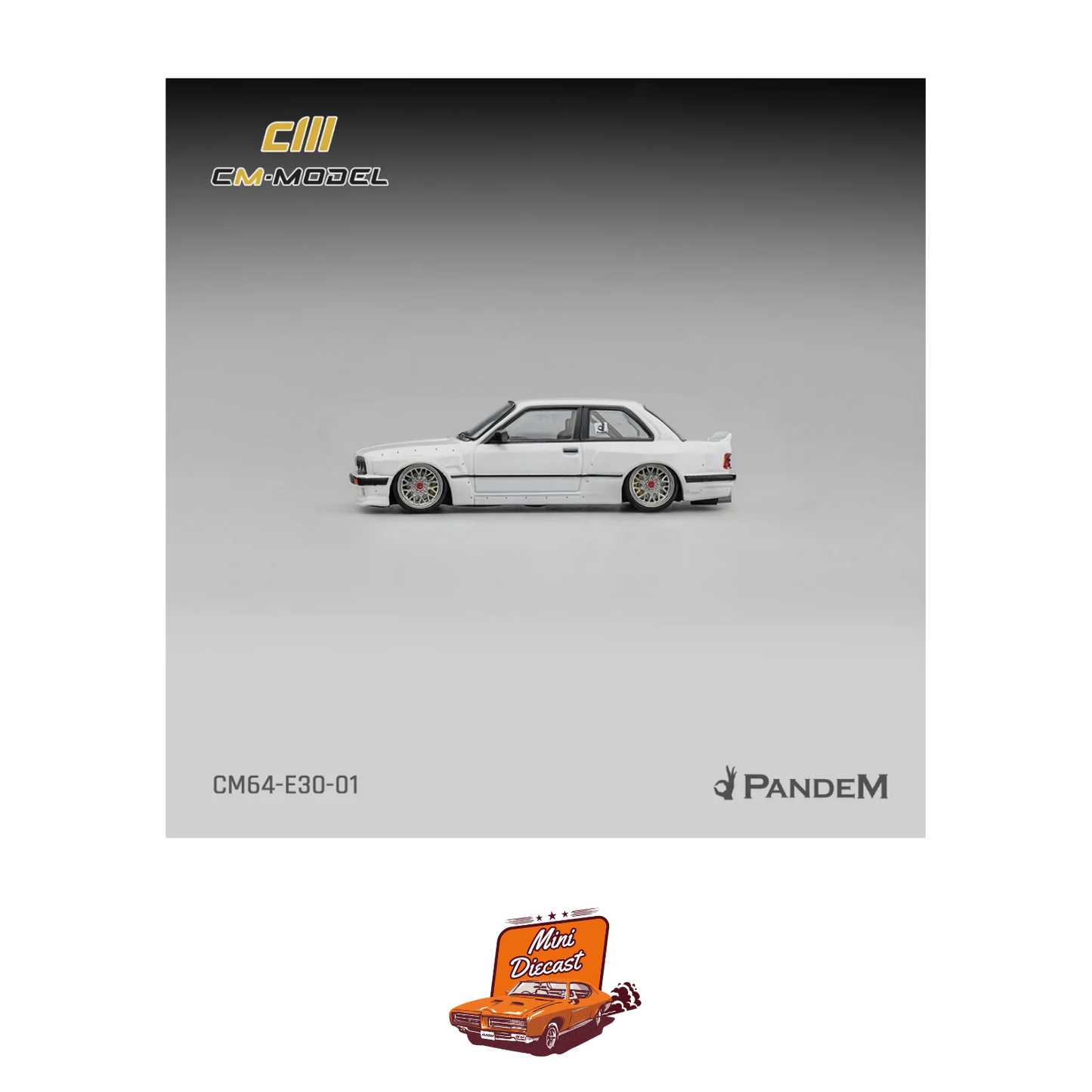 CM Model Pandem BMW M3 E30 Pearl White (CM64-E30-01)