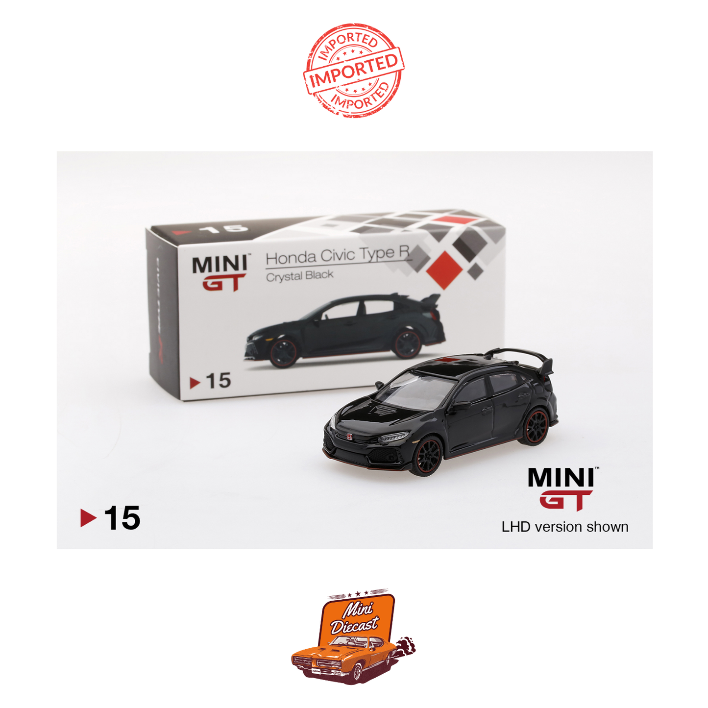 Mini GT #15 Honda Civic Type R (Crystal Black)