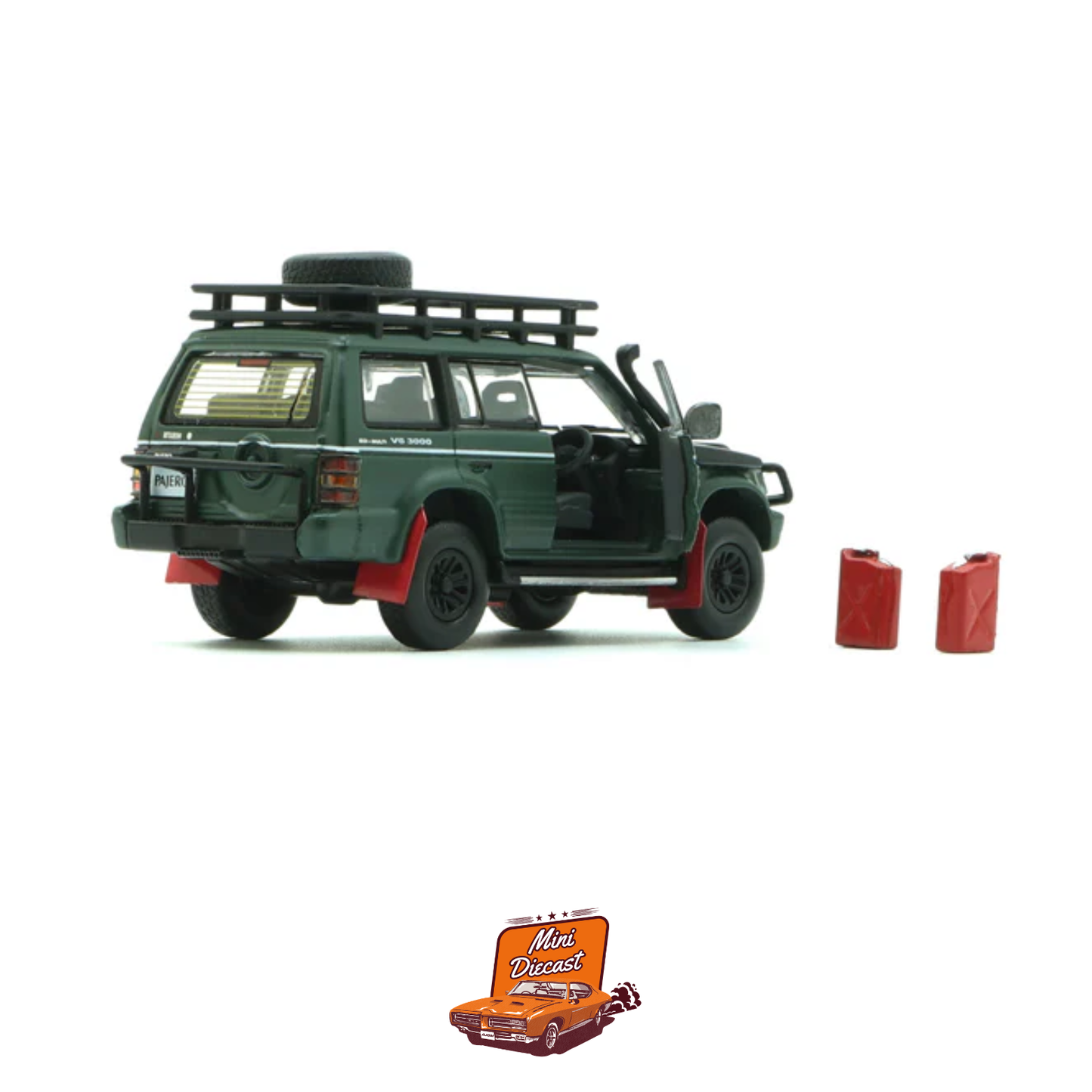BM Creations Mitsubishi Pajero (2nd Gen) Jungle Pack Matte Green (64B0044) (Unsealed)