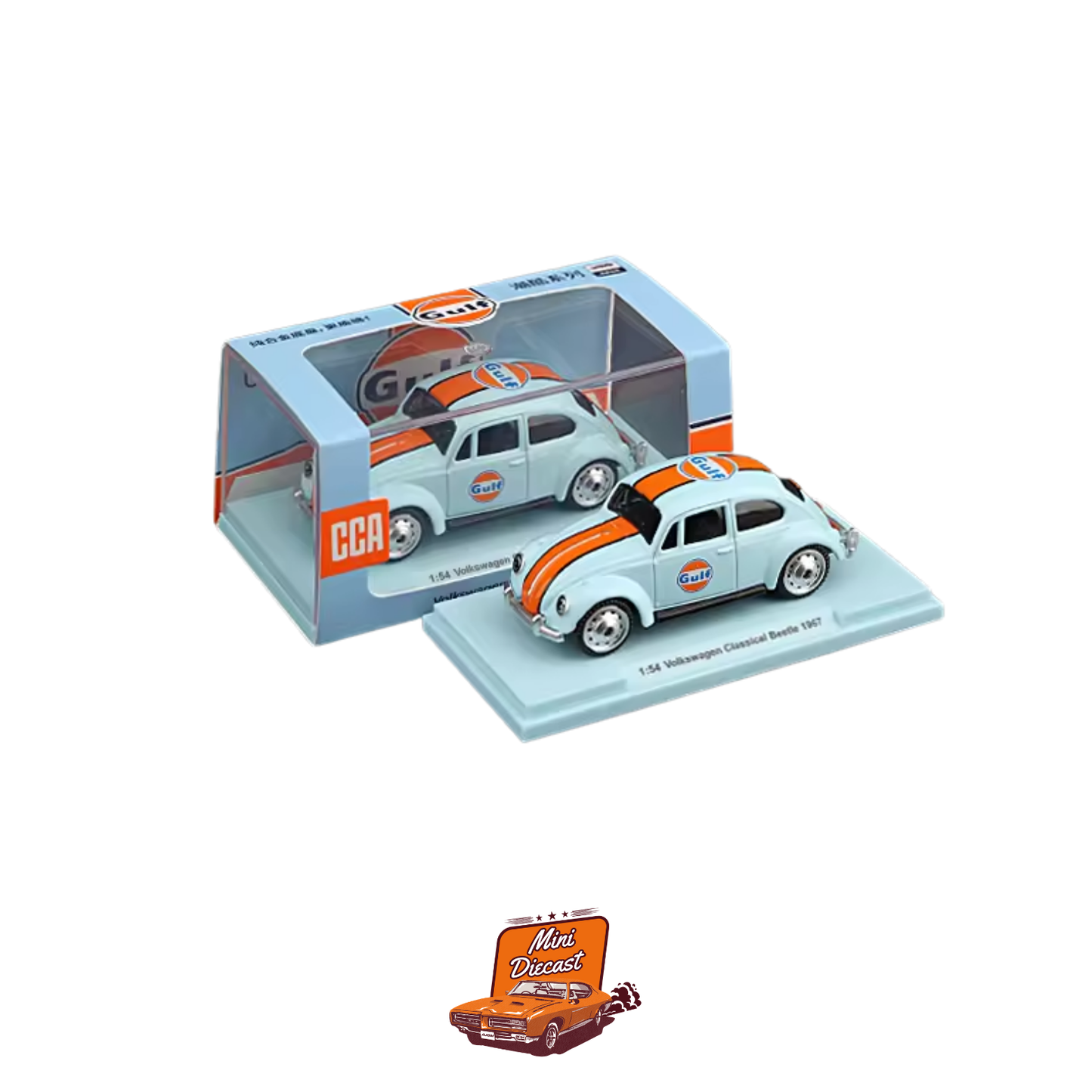 CCA - Volkswagen Classical Beetle 1967 Gulf Livery (With Acrylic Case)
