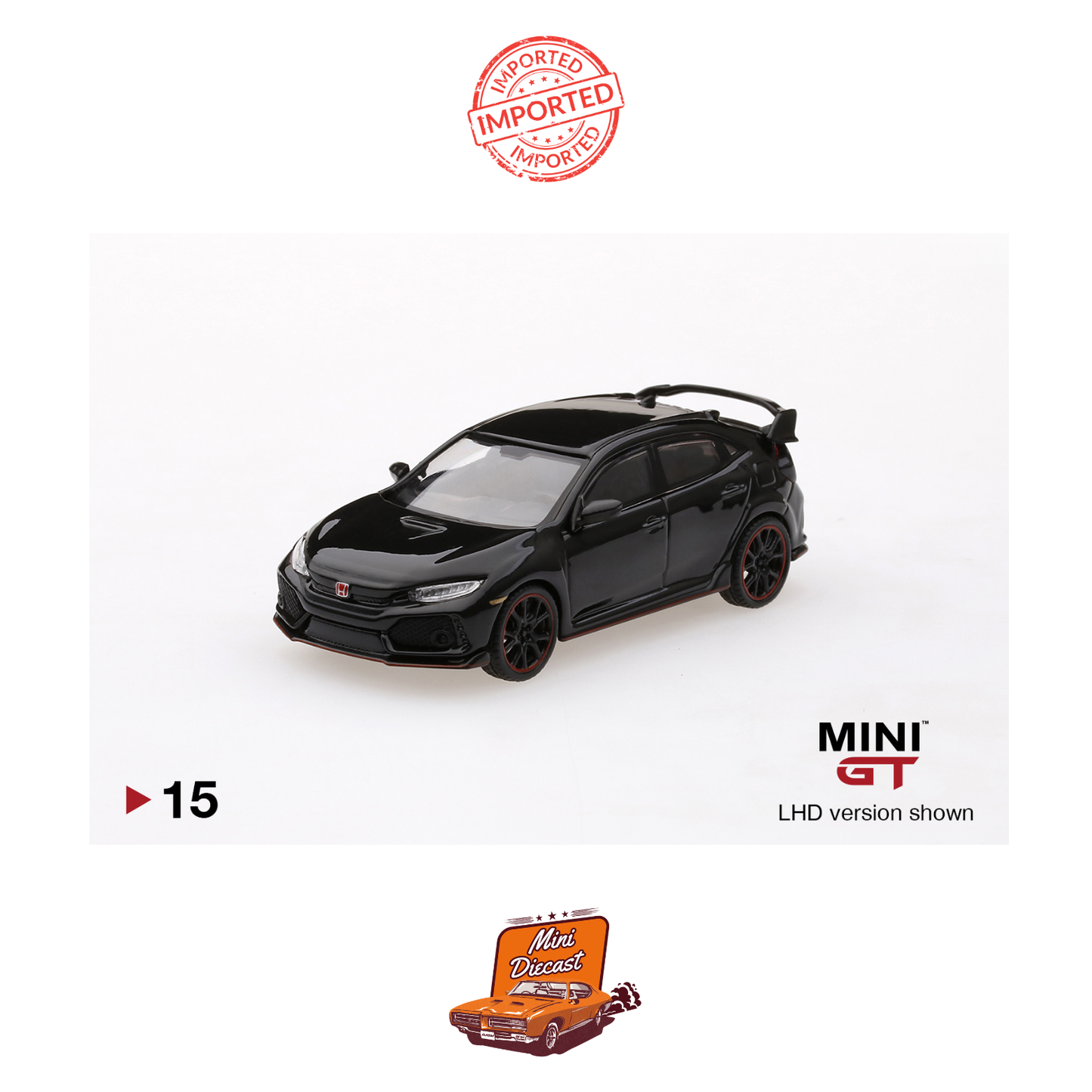 Mini GT #15 Honda Civic Type R (Crystal Black)