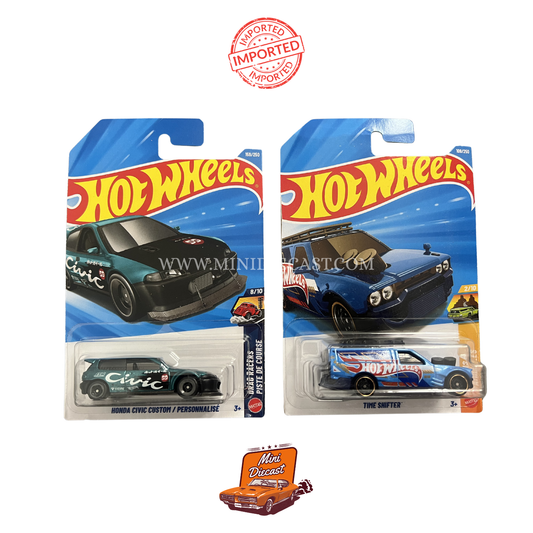 Hot Wheels Mainline (Set of 2) – Honda Civic Custom / Time Shifter™ (Imported)