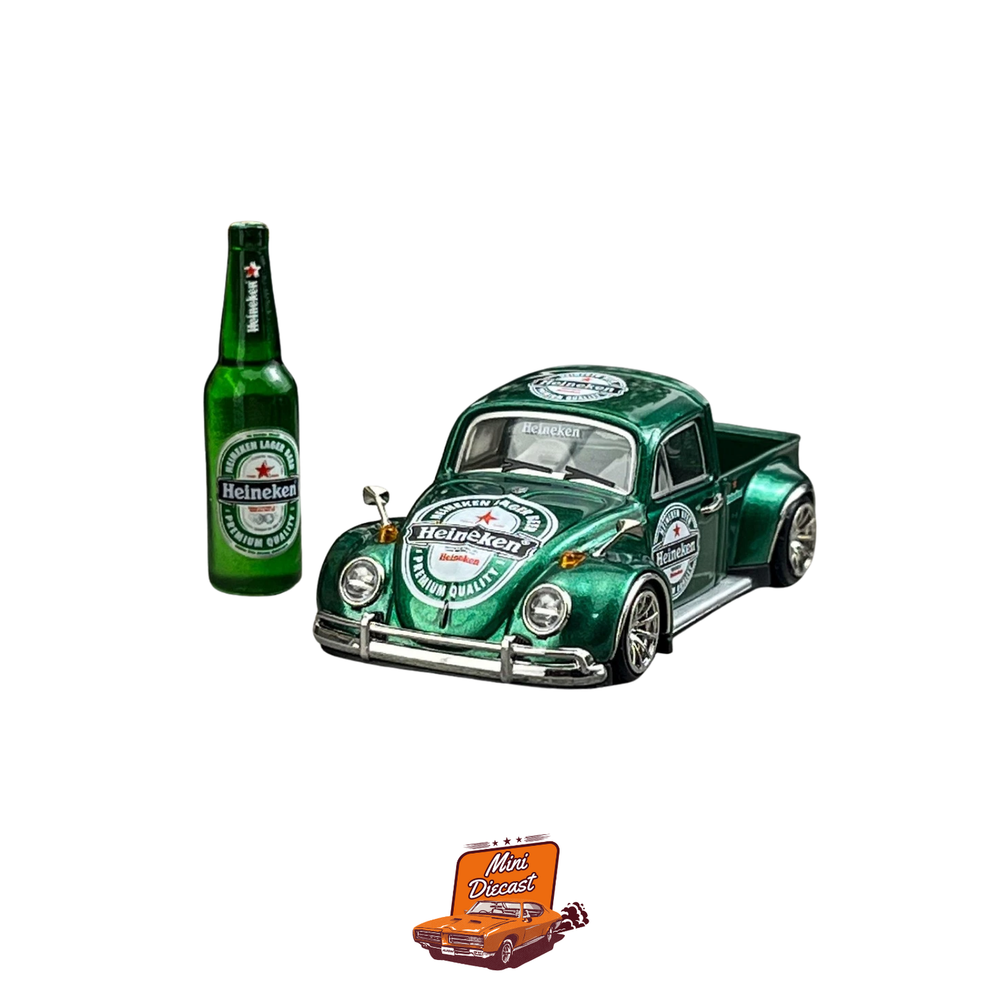Liberty 64 Volkswagen Beetle Pickup – Heineken Livery (With Bottle Accessory)