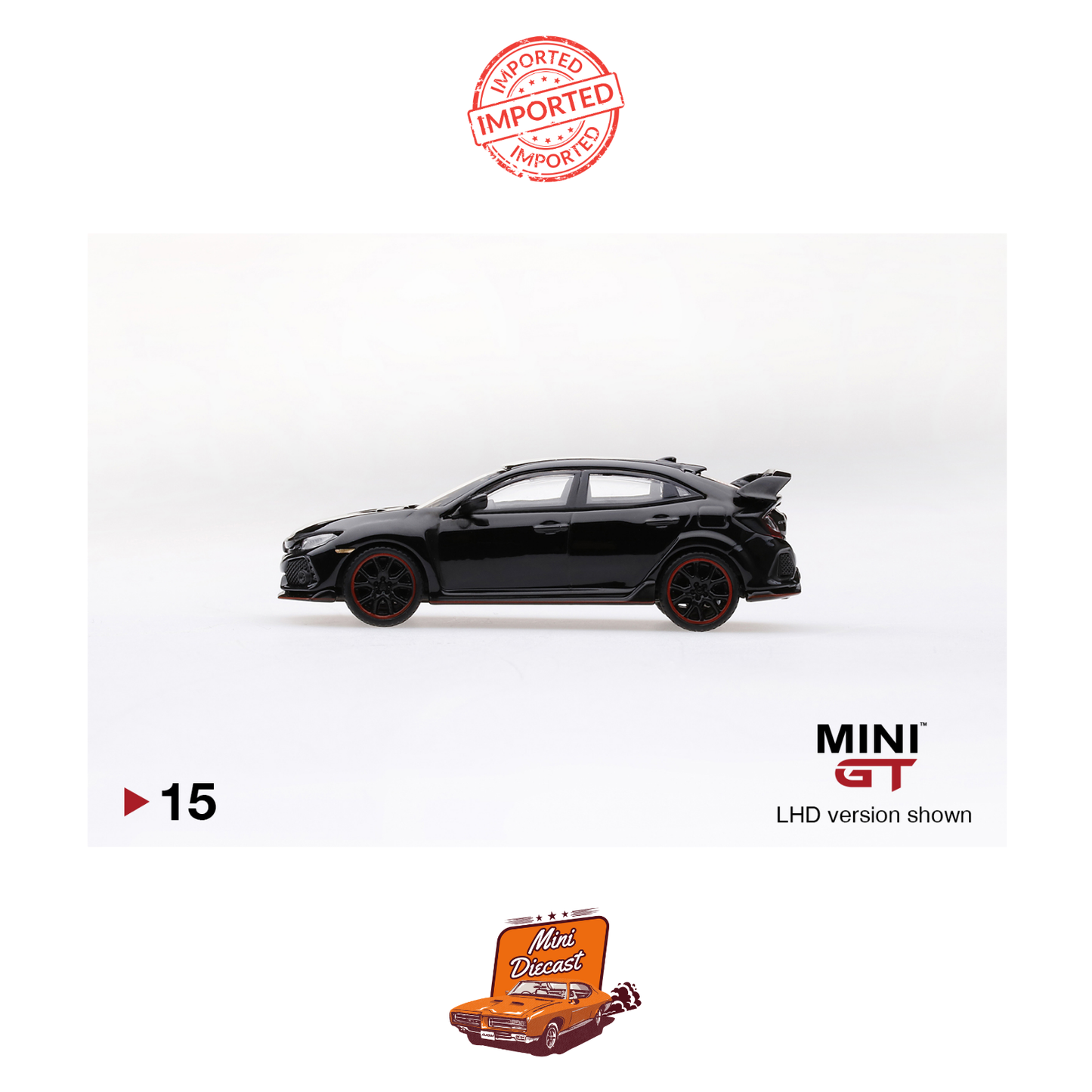 Mini GT #15 Honda Civic Type R (Crystal Black)