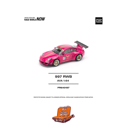 Pop Race Porsche 911 (997) RWB AVA (PR64-187)