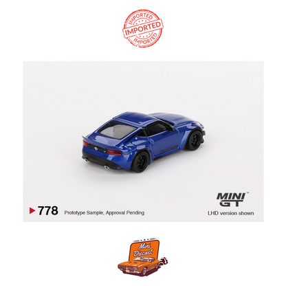 Mini GT #778 Nissan Fairlady Z Pandem (Seiran Blue) (Open Box)