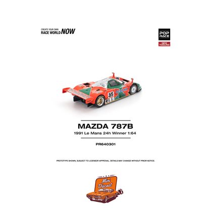 Pop Race Mazda 787B 1991 Le-Mans 24h Winner PR64-301