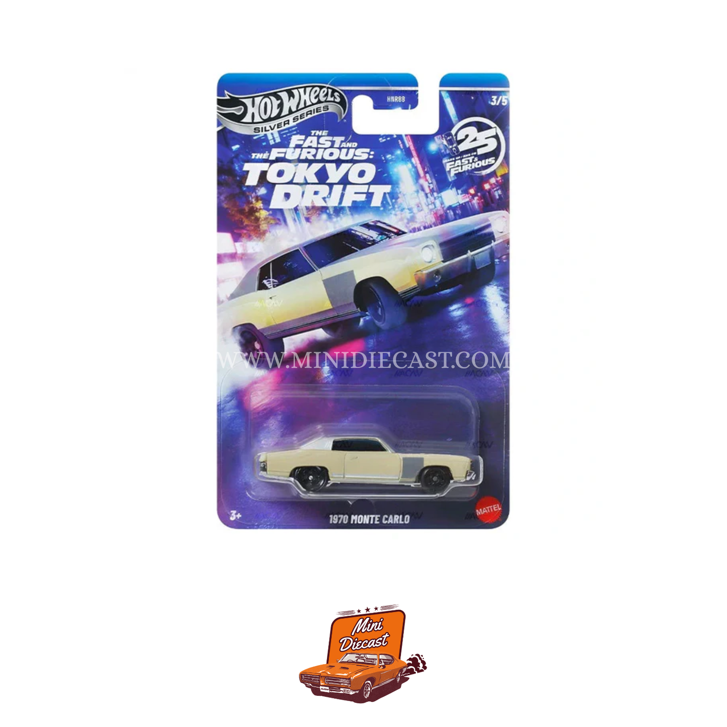 Hot Wheels Silver Series The Fast & The Furious Tokyo Drift Set of 5 Cars