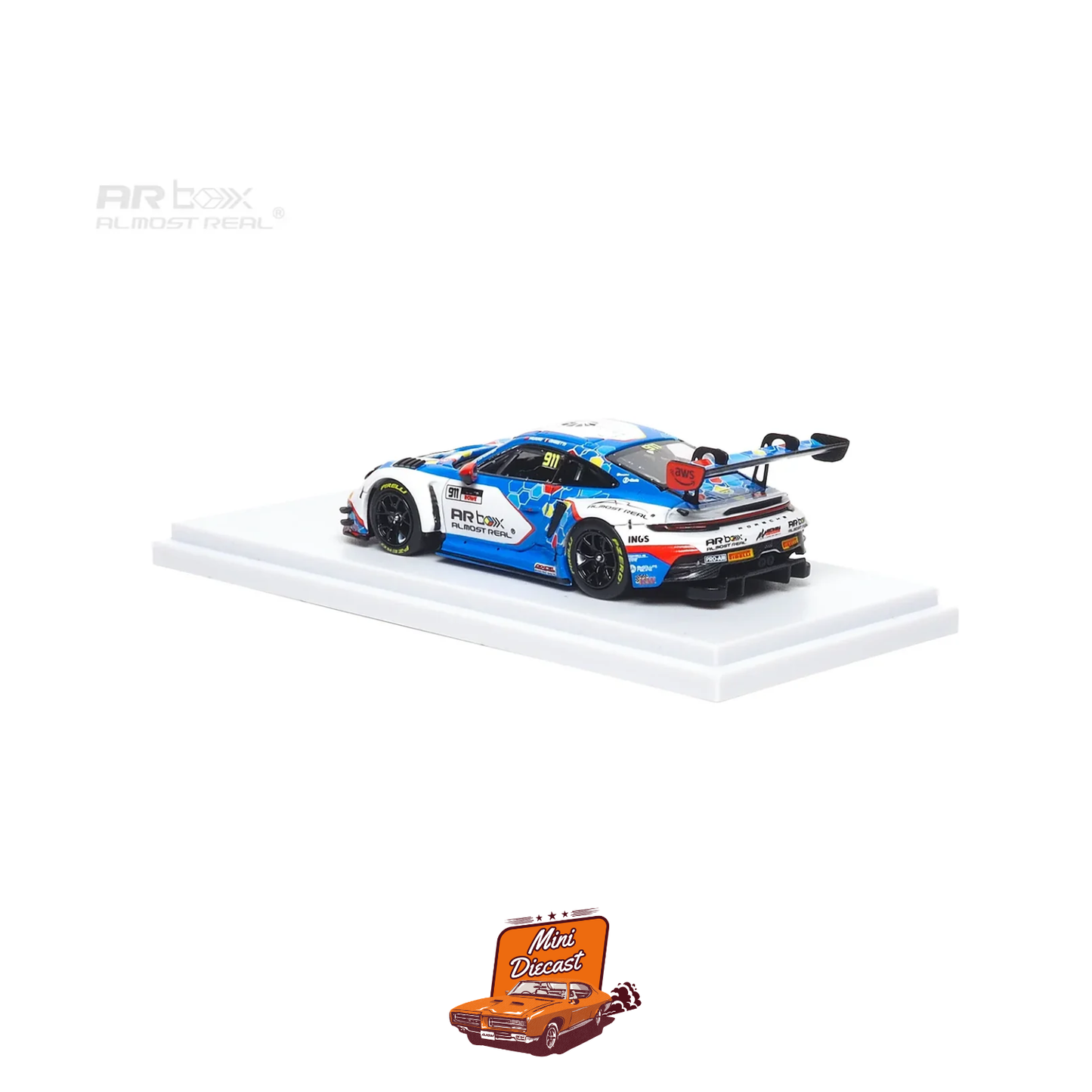 Almost Real Porsche 911 GT3 R 2026 GT World Challenge Asia Sepang #911 Presentation Car 1:64