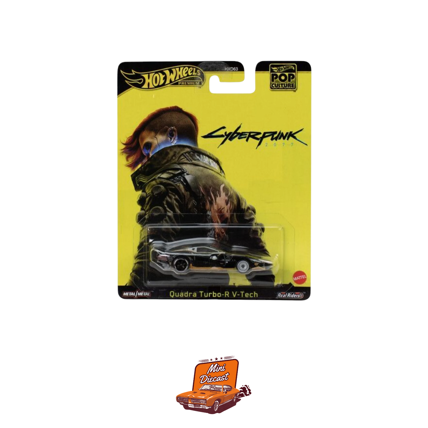 Hot Wheels Premium – Pop Culture Cyberpunk Quadra Turbo R V-Tech