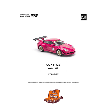 Pop Race Porsche 911 (997) RWB AVA (PR64-187)
