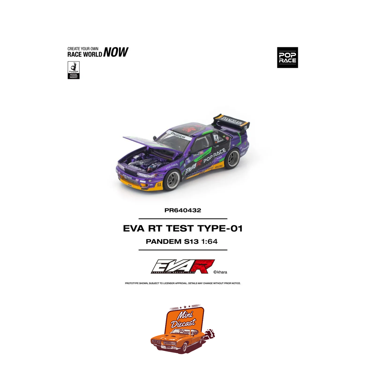 Pop Race EVA RT Test Type-01 Pandem S13 PR64-432